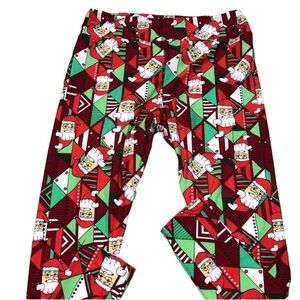 LulaRoe tall & curvy santa Christmas soft Leggings